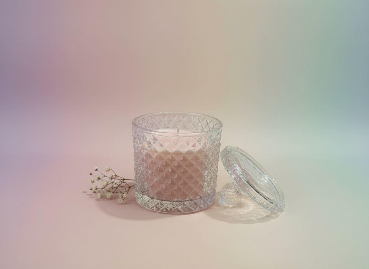 Candy  Jar Glass Candle