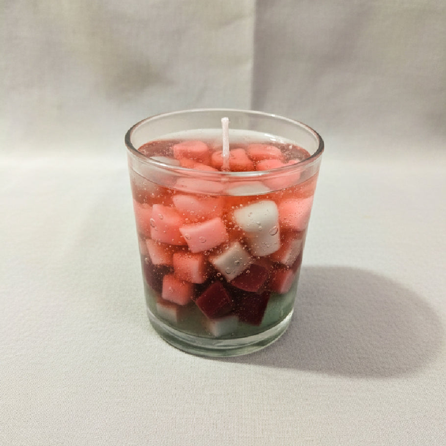 MINI SHOTS COLOURFUL MINI HEART CANDLE WITH GEL WAX,SCENTED - PACK OF 2